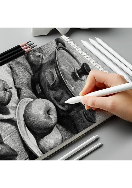 3 Adet 3/6 Adet Karıştırma Çeşitli Boyutlarda Güdük Çubukları Tortillon Kroki Sanat Beyaz Çizim Kömür Sketcking Aracı Pirinç Kağıdı Kalem Sanat Malzemeleri (Yurt Dışından)
