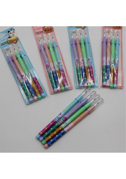 A-4 Adet 4 Adet/takım Renkli Bilenmeyen Kalemler Sevimli Karikatür Öğrenciler Yazma Kalemler Okul Kırtasiye Kalem Çocuklar Için Ofis Malzemeleri (Yurt Dışından)