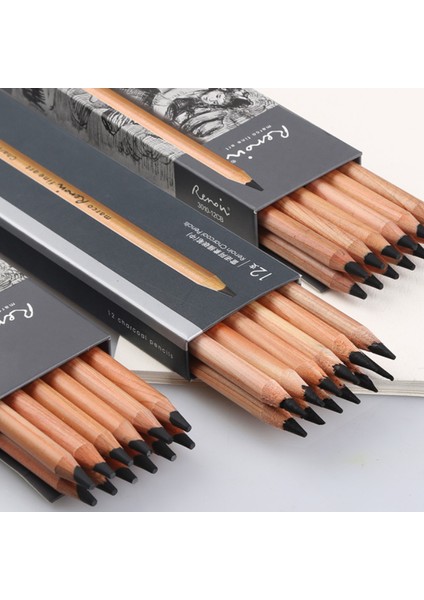 Beyaz 12 Adet 12/kutu Yumuşak, Orta ve Sert Üç Çeşit Kömür Kroki Çizgi Roman Kalem Öğrenci Sanat Malzemeleri Çekirdeği Kırmak Kolay Değil (Yurt Dışından) fiyatları