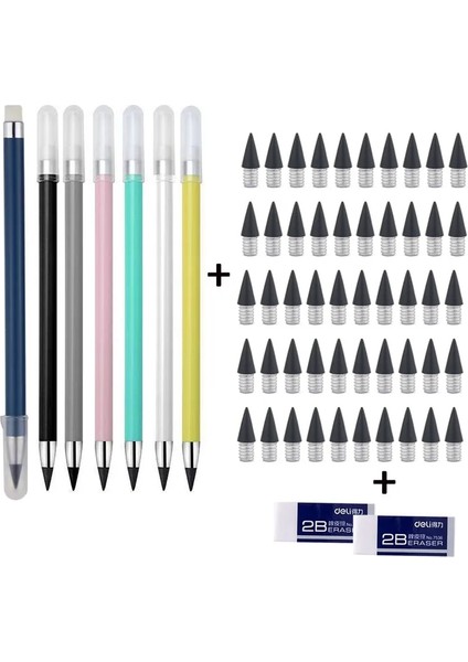 Siyah Sarı Set 24-50 Adet/takım Sınırsız Kurşun Kalem Silgisi Uç Seti Sonsuz Kalemler Sanat Kroki Boyama Tasarım Araçları Okul Malzemeleri Kırtasiye (Yurt Dışından) indirimleri