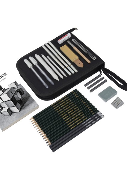 36PC Siyah Çanta Seamiart 29/36PCS Kömür Kalemler ile Profesyonel Boyama Eskiz Seti 6H-12B Sanat Tedarikçileri Için Kanvas Çanta Çizim Araçları (Yurt Dışından) indirimleri