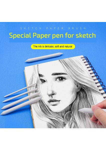 3 Adet 3/6 Adet/takım Sketcking Aracı Pirinç Kağıdı Kalem Sanatçı Malzemeleri Harmanlayan Leke Güdük Sopa Tortillon Kroki Sanat Beyaz Çizim Kömür (Yurt Dışından) indirimleri
