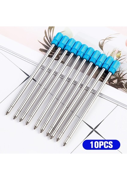 Mavi 70MM 10 Adet/grup 1.0mm Metal Rystal Kalem Genel Jel Kalem Pürüzsüz Dolum (Yurt Dışından)