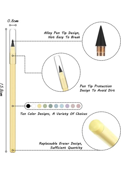 Açık Mavi Set Yeni Teknoloji Sonsuzluk Silgili Kalem Kawaii Sınırsız Yazma Ebedi Kalemler ve Hediyeler Sanat Malzemeleri Okul Kırtasiye (Yurt Dışından) fırsatları