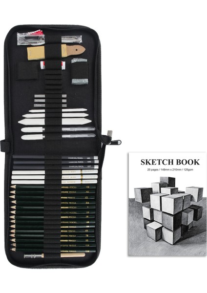 29PC Gece Gökyüzü Seamiart 29/36PCS Profesyonel Boyama Kroki Seti Kömür Kalemleri ile 6H-12B Sanat Tedarikçileri Için Kanvas Çanta Çizim Araçları (Yurt Dışından) fiyatları