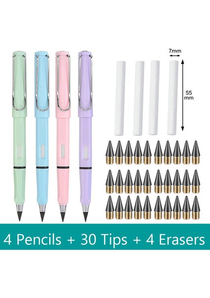 E 38 Adet/takım Sonsuzluk Kalemler Sınırsız Yazma Hiçbir Mürekkep Bileme Sonsuzluk Kalemler Kawaii Sanat Kroki Kalemler Okul Kırtasiye Kaynağı (Yurt Dışından)