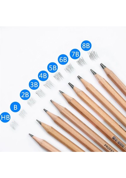 12PCS-5B 12PCS/LOT Sanat Kroki Kalem Okul Ahşap Hb 2b Çizim ve Yazma Kalemi (Yurt Dışından)