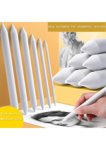 10 Adet Değer Seti Harmanlayan Kütükler ve Tortilyonlar Kağıt Sanat Karıştırıcılar Zımpara Kağıdı Kalemtıraş Pointer Sanatçı Için Kömür Kroki Çizim Araçları (Yurt Dışından) modelleri