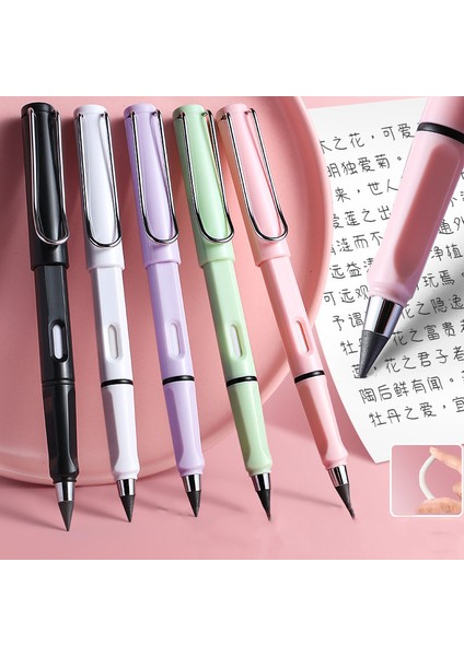 Açık Sarı Sınırsız Yazma Kalemler Kırtasiye Kalemler Çocuklar Için Hiçbir Mürekkep Kalem Sanat Kroki Sihirli Kalemler Silgi ile Çocuk Okul Malzemeleri (Yurt Dışından) modelleri