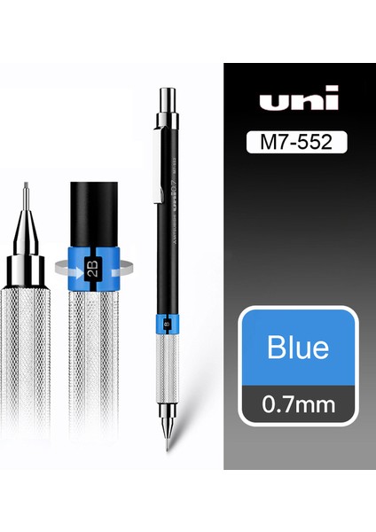 0,7 mm M7-552 Unı M5-552/1010 Metal Mekanik Kurşun Kalemler 0,3 / 0,5 / 0,7 / 0,9 mm Öğrenci Etkinliği Kurşun Düşük Ağırlık Merkezi Kalem Okulu (Yurt Dışından)