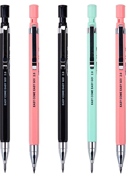 Pembe Set Kalın Başlı Mekanik Kurşun Kalem 2b Öğrenciler Için Otomatik Kalem Yeni Başlayanlar Için Toksik Olmayan Mekanik Kurşun Kalem Sürekli Çekirdek (Yurt Dışından)