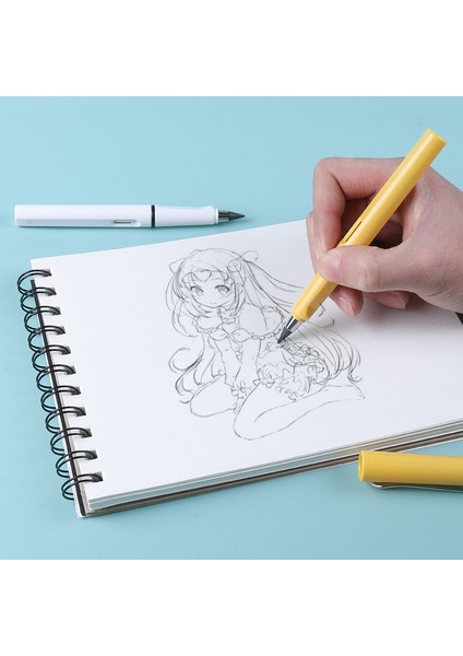 26 Adet Kırmızı Sarı 26 Adet/takım Ebedi Kalem Sanat Kroki Renk Kawaii Infinity Kalemler Kız Okul Malzemeleri Kırtasiye Hediyeler Için Bileme Yok (Yurt Dışından)