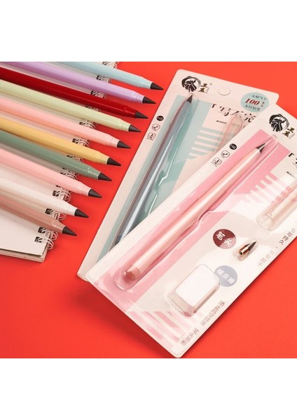 Siyah Öğrenci Sınırsız Yazma Ebedi Kalem Setleri Hb Hiçbir Mürekkep Kalem Karikatür Boyama Kalemler Çocuklar Için Yenilik Kırtasiye Okul Malzemeleri (Yurt Dışından) fiyatları