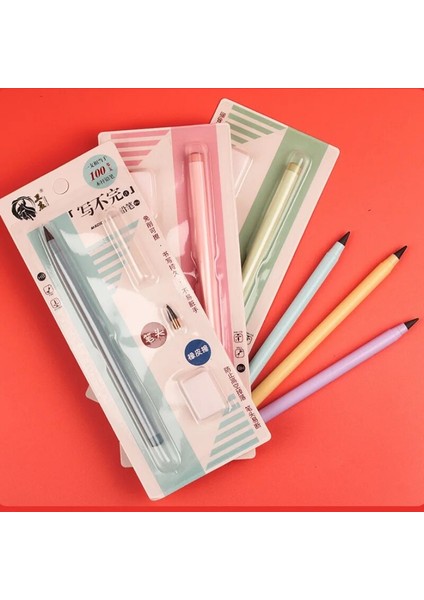 Siyah Öğrenci Sınırsız Yazma Ebedi Kalem Setleri Hb Hiçbir Mürekkep Kalem Karikatür Boyama Kalemler Çocuklar Için Yenilik Kırtasiye Okul Malzemeleri (Yurt Dışından) fırsatları