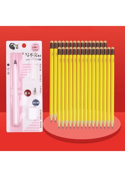 Siyah Öğrenci Sınırsız Yazma Ebedi Kalem Setleri Hb Hiçbir Mürekkep Kalem Karikatür Boyama Kalemler Çocuklar Için Yenilik Kırtasiye Okul Malzemeleri (Yurt Dışından) indirimleri