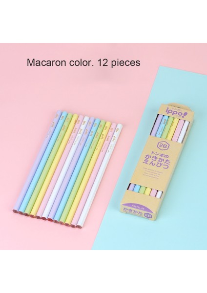 Kırmızı 12 Adet/kutu Tombow Macaron Altıgen Kalem Kutusu 2b/hb Öğrenci Yazma Testi Için Özel Kırtasiye (Yurt Dışından)
