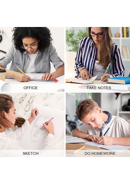 Beyaz 14 Adet Mürekkepsiz Kalemler Yeniden Kullanılabilir Kalıcı Kalemler Silgi ile Renkli Kalemler Ev Okul Ofis Yazma ve Boyama (Yurt Dışından) fırsatları