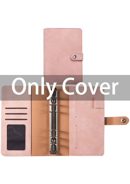 Pembe Kapak A6 A6 Bütçe Bağlayıcı Defter Nakit Zarflar Sistemi Seti Bağlayıcı Cepler Pu Deri Para Bütçe Tasarrufu Fatura Organizatör Aksesuarları (Yurt Dışından)