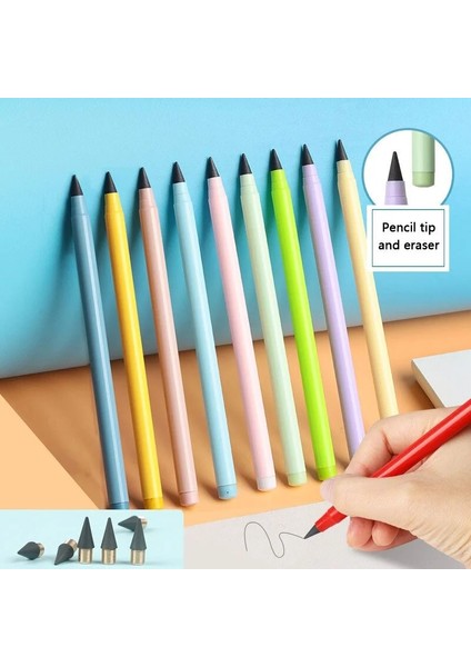 Sarı B-1pc Ebedi Kalem Çocuklar Için Sevimli Kalemler Boyama Sanatı Officeschool Malzemeleri Infinity Kalemler Ipuçları Dolum Seti Kırtasiye (Yurt Dışından) modelleri