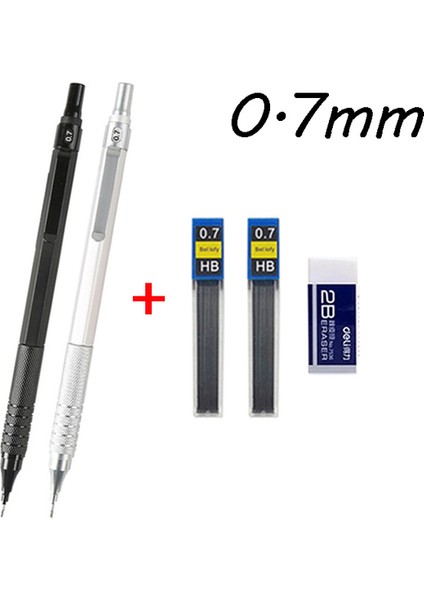 0.7mm Set 0.3 0.5 0.7 0.9 2.0mm Tam Metal Mekanik Kalem Seti Sanat Kroki Hb Geri Çekilebilir Uç Okul Yazma Kalem Hediye Kırtasiye Talepleri (Yurt Dışından) fiyatları