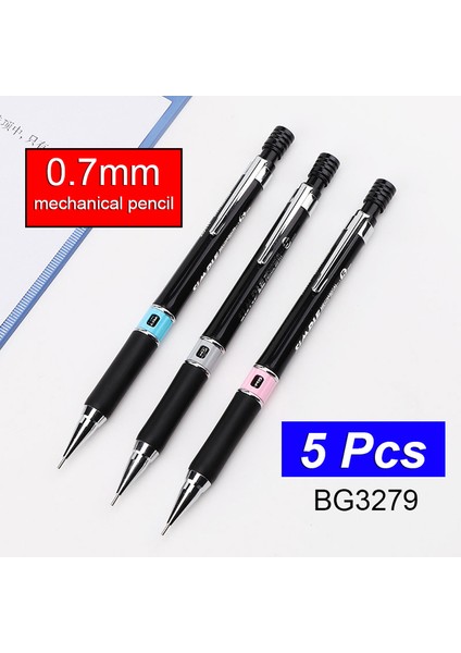 0.7mm 5 Adet Öğrenci Mekanik Kurşun Kalem Basın Tipi 0.5/0.7mm Silgi ile Çizgi Roman Yazmak El Boyaması Çizim Sanat Boyama Hb Kalem (Yurt Dışından) fiyatları