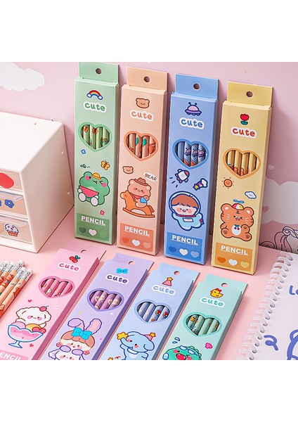 Stil 8 Yeni Varış 6 Adet/paket Sevimli Pembe Panter Hb Ahşap Silgi ile Kalemler Çocuk Çalışma Kroki Kalem Okul Kırtasiye (Yurt Dışından) fırsatları
