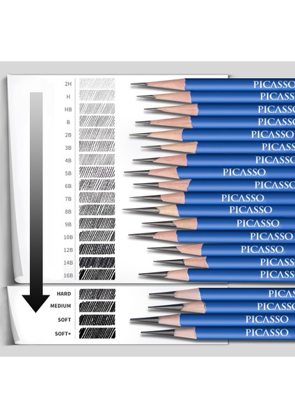 6b Pıcasso 12 Adet Eskiz Kalemleri Siyah Set Çizim Kalem Seti Sanatçılar Için Kroki Kömür Kalem Eskiz Çizim Sanat Malzemeleri (Yurt Dışından) fırsatları