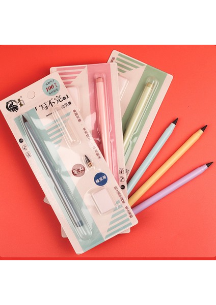 Sarı Öğrenci Sınırsız Yazma Ebedi Kalem Setleri Hb Hiçbir Mürekkep Kalem Karikatür Boyama Kalemler Çocuklar Için Yenilik Kırtasiye Okul Malzemeleri (Yurt Dışından) fırsatları