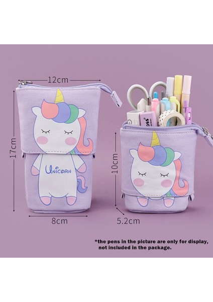 Unicorn Angoo [eğlenceli] Kalem Kalem Çantası Kılıf, Karikatür Sevimli Kedi Ayı Koyun Kanvas Katlama Ayakta Tutucu Kırtasiye Organizatör Çocuklar Hediye A6445 (Yurt Dışından) fiyatları