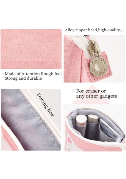 Unicorn Angoo [eğlenceli] Kalem Kalem Çantası Kılıf, Karikatür Sevimli Kedi Ayı Koyun Kanvas Katlama Ayakta Tutucu Kırtasiye Organizatör Çocuklar Hediye A6445 (Yurt Dışından) fırsatları