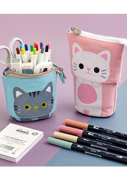 Unicorn Angoo [eğlenceli] Kalem Kalem Çantası Kılıf, Karikatür Sevimli Kedi Ayı Koyun Kanvas Katlama Ayakta Tutucu Kırtasiye Organizatör Çocuklar Hediye A6445 (Yurt Dışından) indirimleri