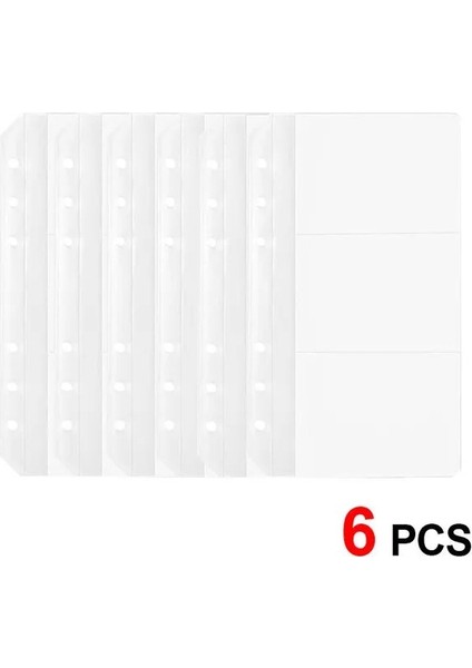 Kart Sahibinin Yeni A6 Pu Deri Bütçe Bağlayıcı Dizüstü Nakit Zarflar Sistemi Seti, Bağlayıcı Cepler ile Para Bütçe Tasarrufu Fatura Organizatör (Yurt Dışından)