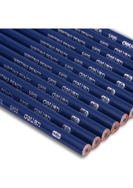 S900 Gök Mavisi Deli 12 Adet/grup Ahşap Kurşun Kalemler Hb Kalemler Kırtasiye Ofis Okul Malzemeleri Öğrenci Çizim Yazma Için Ahşap Kalem (Yurt Dışından)