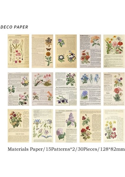 Bir Journamm 30 Adet/paket Vintage Karalama Defteri Malzemeleri Kağıt Kolaj Önemsiz Dergisi Dıy Fotoğraf Albümü Estetik Kırtasiye Dekor Kağıt Seti (Yurt Dışından) fiyatları