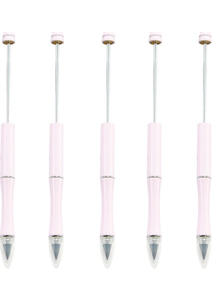 Şeker Açık Pembe 5 Adet Diy Boncuklu Kalem Çizim Ebedi Kalem Bilemeyen Mürekkep Içermeyen Sürekli Yazma Kalem (Yurt Dışından)