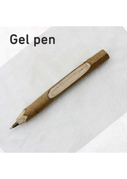 5 Adet Siyah Jel Kalem 5 Adet/paket Şube ve Dal Ahşap Grafit Kalemler Kişilik Aşırı Değer Sanat Eseri El Sanatları Jel Kalemler Sabit Okul Yazma Aracı (Yurt Dışından)