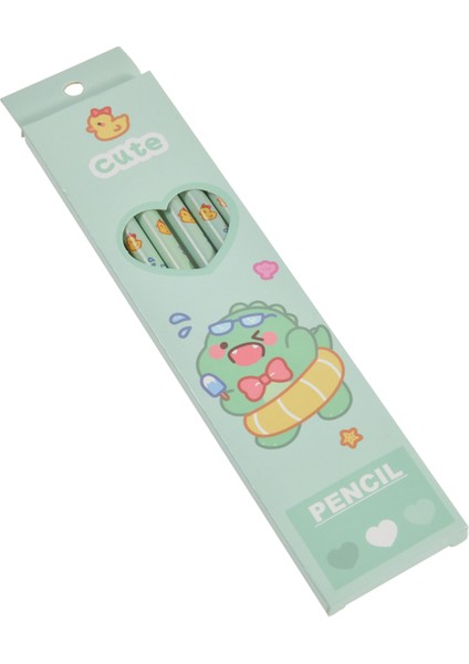 Dinozor 6 Adet Grafit Animasyon Kalem Hb Kawaii Çocuk Kroki Kalem Öğrenci Kırtasiye Yazma Kalemi Sevimli Kalemler (Yurt Dışından)