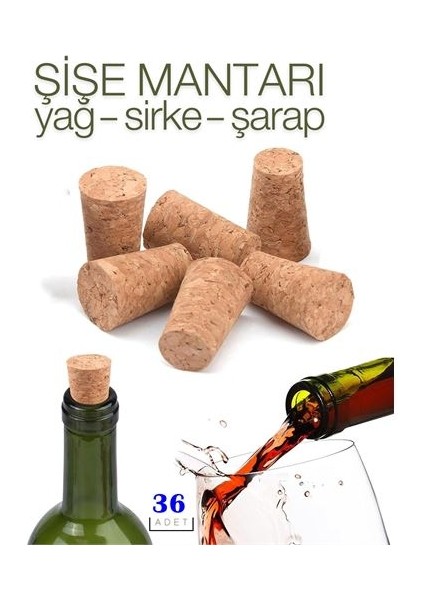 20+16 Adet Cicchino Şişe Mantarı