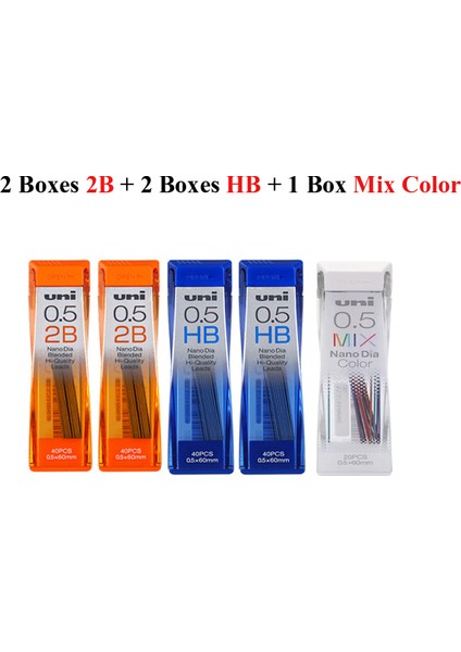 2b Hb Mix Set Unı Mekanik Kurşun Kalem M5-1017 Metal El Sıkışma Kuru Toga Kurşun Çekirdek Otomatik Dönen Kesintisiz Çekirdek Kroki Sanat Kırtasiye 0.5mm (Yurt Dışından) fiyatları