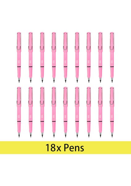 Pembe 18 Adet Sonsuz Kalemler Mürekkepsiz Sonsuz Yazı Kalemi Silinebilir Sonsuz Çizim Kalemi Okul Ofis Sanat Için Uygun (Yurt Dışından)