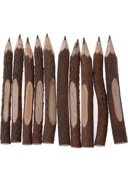 Kalem Gerçek Ahşap Kalemler Tükenmez Kalem Çocuklar Için Çocuk Parti Doğum Günü Yeni Yıl Hediyesi (Yurt Dışından)