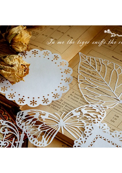 Stil 2 10 Adet Vintage Kelebek Yaprak Kağıt Doku Malzeme Deco Kırtasiye Scrapbooking Kartları Günlük Kaydı Dıy Retro Malzemeler Kağıt (Yurt Dışından)