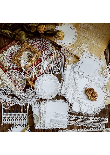 Stil 2 10 Adet Vintage Kelebek Yaprak Kağıt Doku Malzeme Deco Kırtasiye Scrapbooking Kartları Günlük Kaydı Dıy Retro Malzemeler Kağıt (Yurt Dışından)