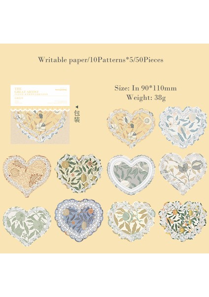 C Journamm 50 Adet/paket Dantel Tarzı Kraft El Işi Kağıdı Kolaj Malzemeleri Dekor Önemsiz Dergisi Estetik Kırtasiye Dıy Scrapbooking Malzemeleri (Yurt Dışından) fiyatları