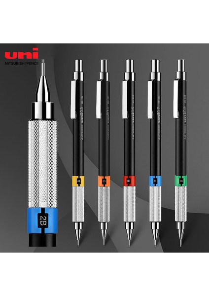 0.3mm Unı Mekanik Kurşun Kalem M5-552 Metal Kavrama 0.3/0.5/0.7/0.9mm Düşük Yerçekimi Kesintisiz Kurşun Öğrenciler Için Çizim Eskiz Kırtasiye (Yurt Dışından)