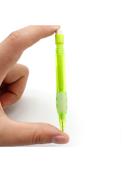 Yeşil Mini Cep Kalem Kısa Itmeli Çekirdek 0.7 mm Mekanik Kalem Şeffaf Renk Mbs Plastik Etkinlik Kalem Kawaii Kırtasiye (Yurt Dışından)