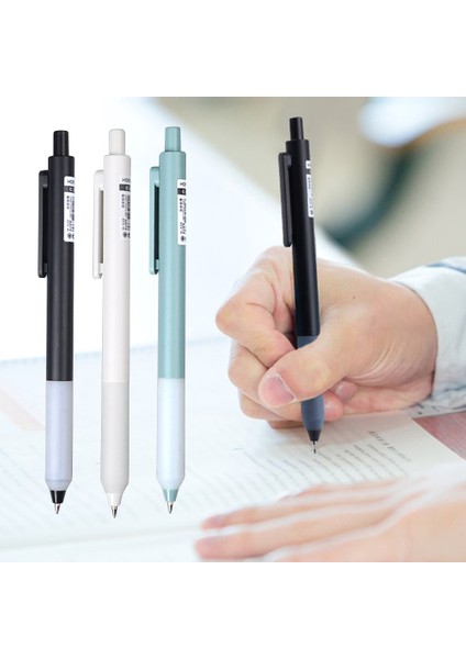 Beyaz 3 Adet 0.5 mm Basit Plastik Mekanik Kurşunkalemler Öğrenci Çizim Yazma Tahrikli Kalem Basın Otomatik Kalemler Kurşun Kalem ile (Yurt Dışından)