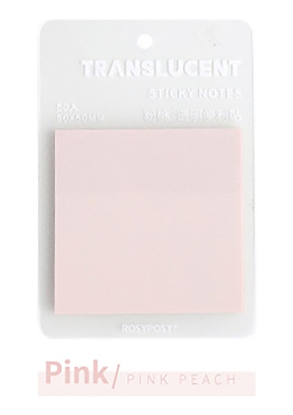 Pembe 50 Yaprak Kendinden Yapışkanlı Şeffaf Su Geçirmez Pastel Renkli Bloknotlar Hatırlatmalar Dekorasyon Okul Kırtasiye (Yurt Dışından) fiyatları