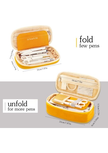 Yükseltme Lacivert Kawaii Kalem Kutusu Macaron Renk Tuval Streç Çift Katmanlı Büyük Kapasiteli Kalem Kutusu Sevimli Kalem Kutusu Çocuklar Okul Kırtasiye (Yurt Dışından) modelleri