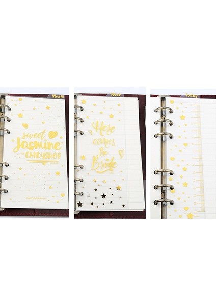 Goil Folyo 3 Adet A5 Aylık/haftalık/günlük Spiral A6 A5 A7 B5 A4 Halka Bağlayıcı Günlük Kağıdı, Filofax Organizatör Dolgu (Yurt Dışından)
